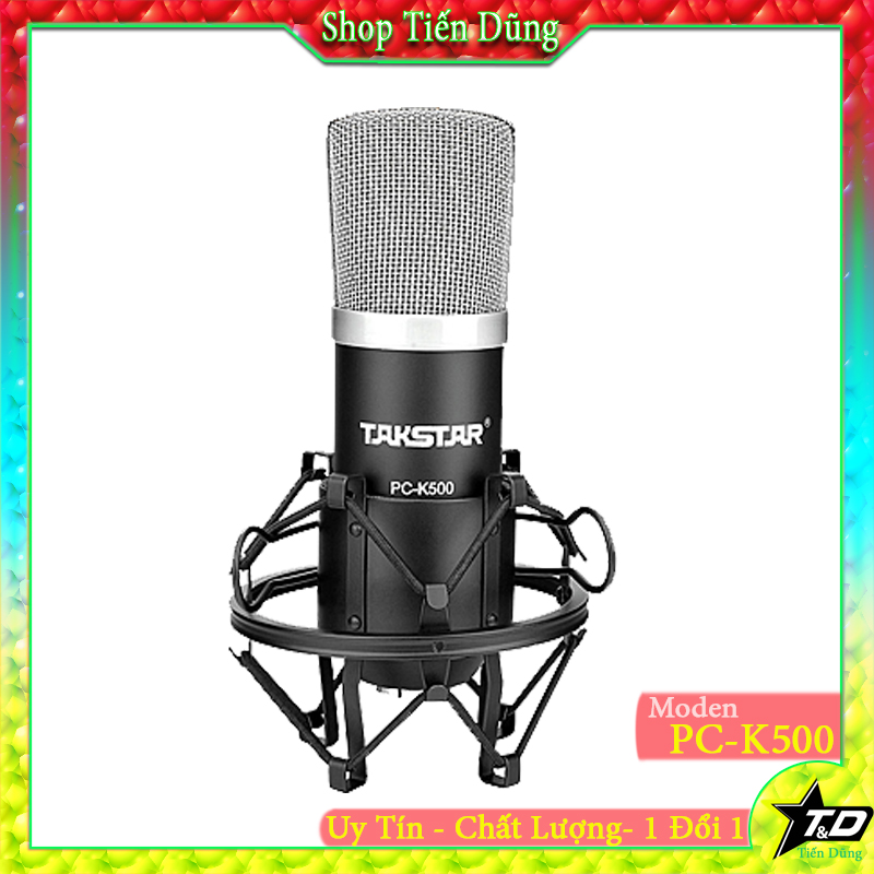 Takstar pc-k500 mic thu âm karaoke takstar pc-k500 chạy dòng 48v cho các sound card
