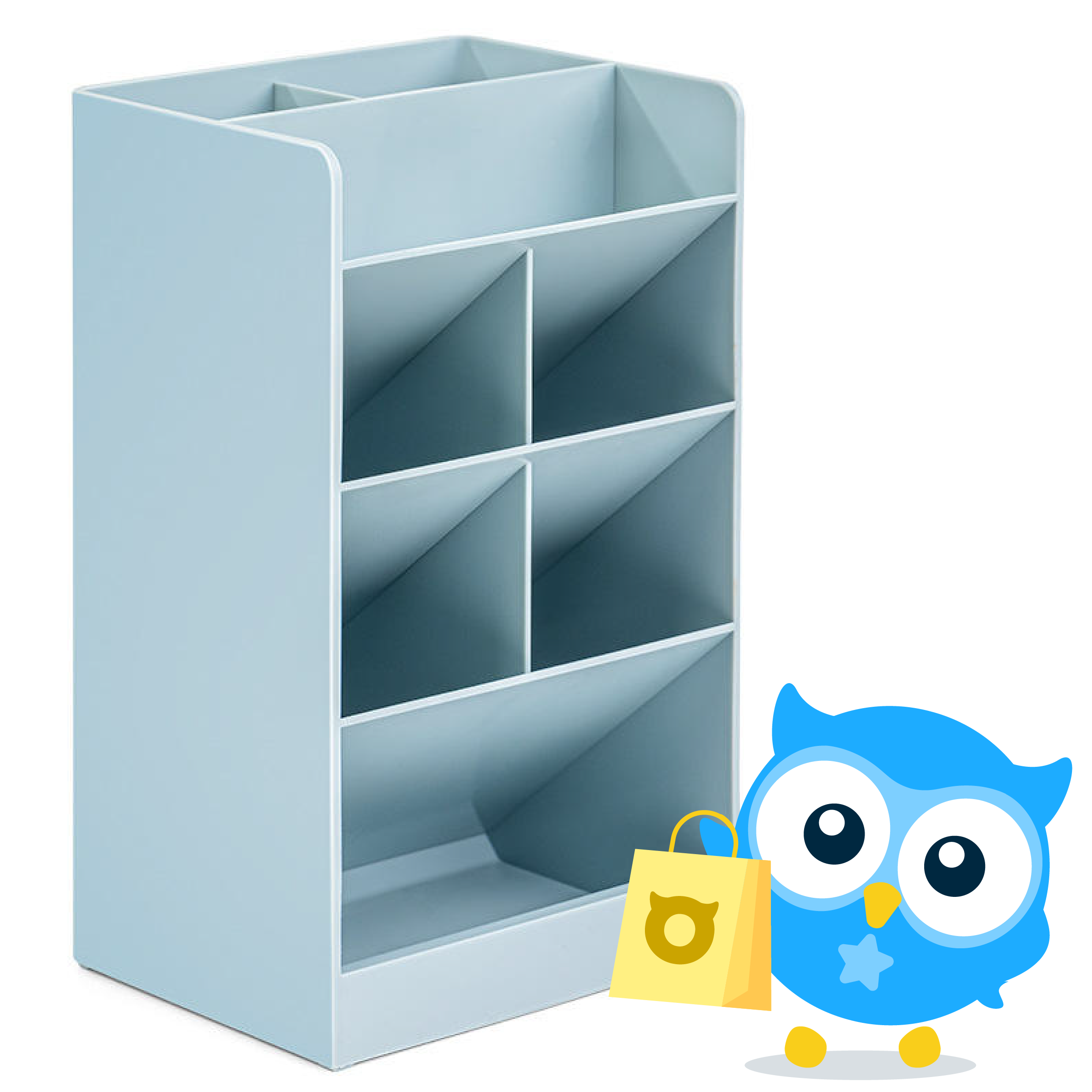 Kệ ống cắm bút mỹ phẩm 7 ngăn, hộp bút, ống đựng bút - Kệ decor bàn học