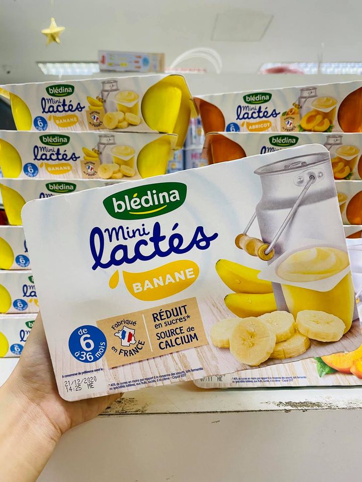 Sữa chua BLEDINA - Pháp hương vị chuối date 2023