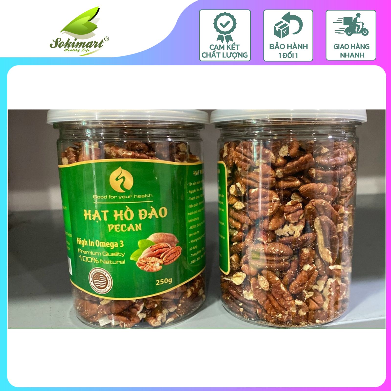 Hạt hồ đào đã tách vỏ 250g - Hạt nguyên chất ăn liền