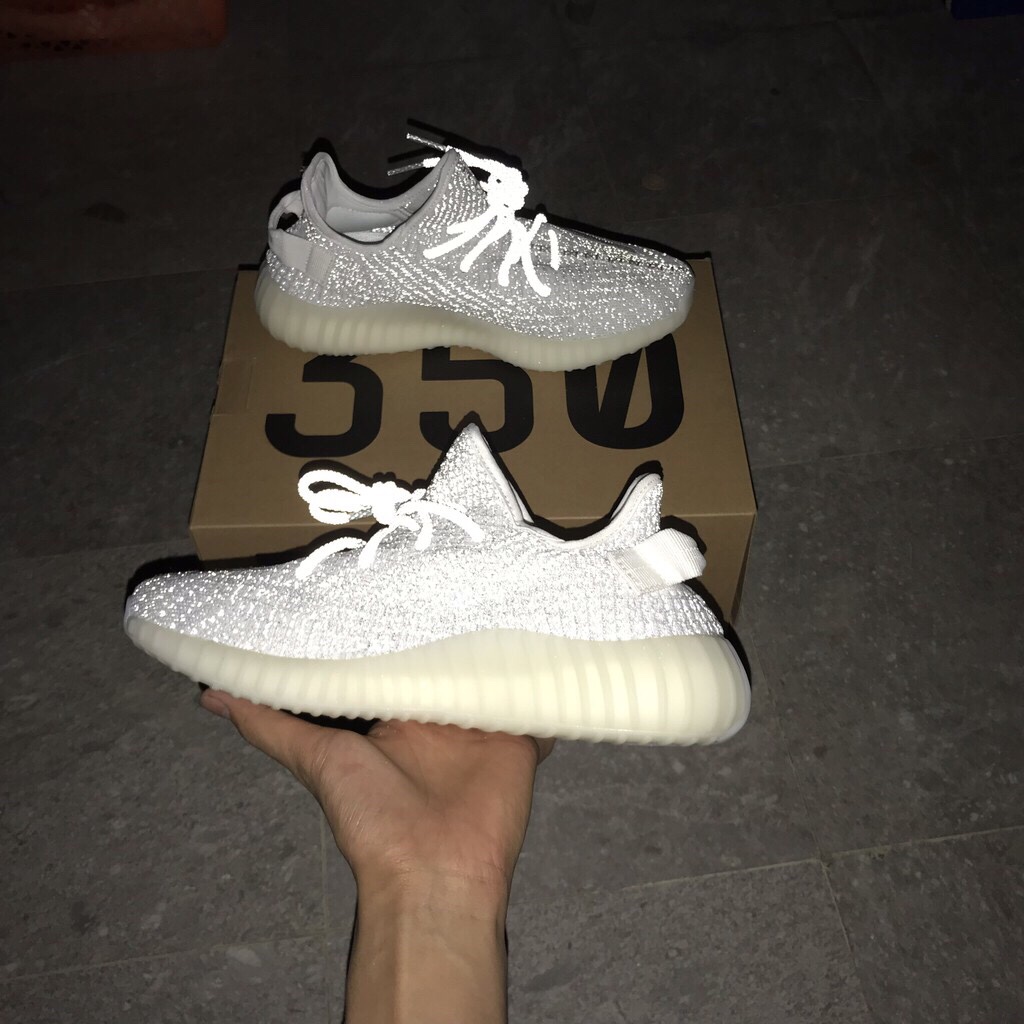 [FULL BOX] Giày Thể Thao yz350 Trắng Full Phản Quang Nam Nữ