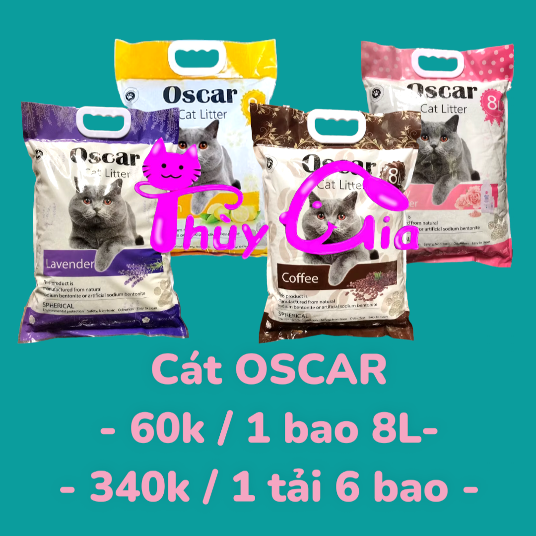 Cát OSCAR Cát vệ sinh cho mèo - Oscar (8L) ~ 4,2kg