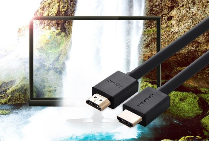 Cáp hdmi 1.4 60m chính hãng ugreen 40593 hỗ trợ ethernet, 4k, 2k có chip khuếch đại