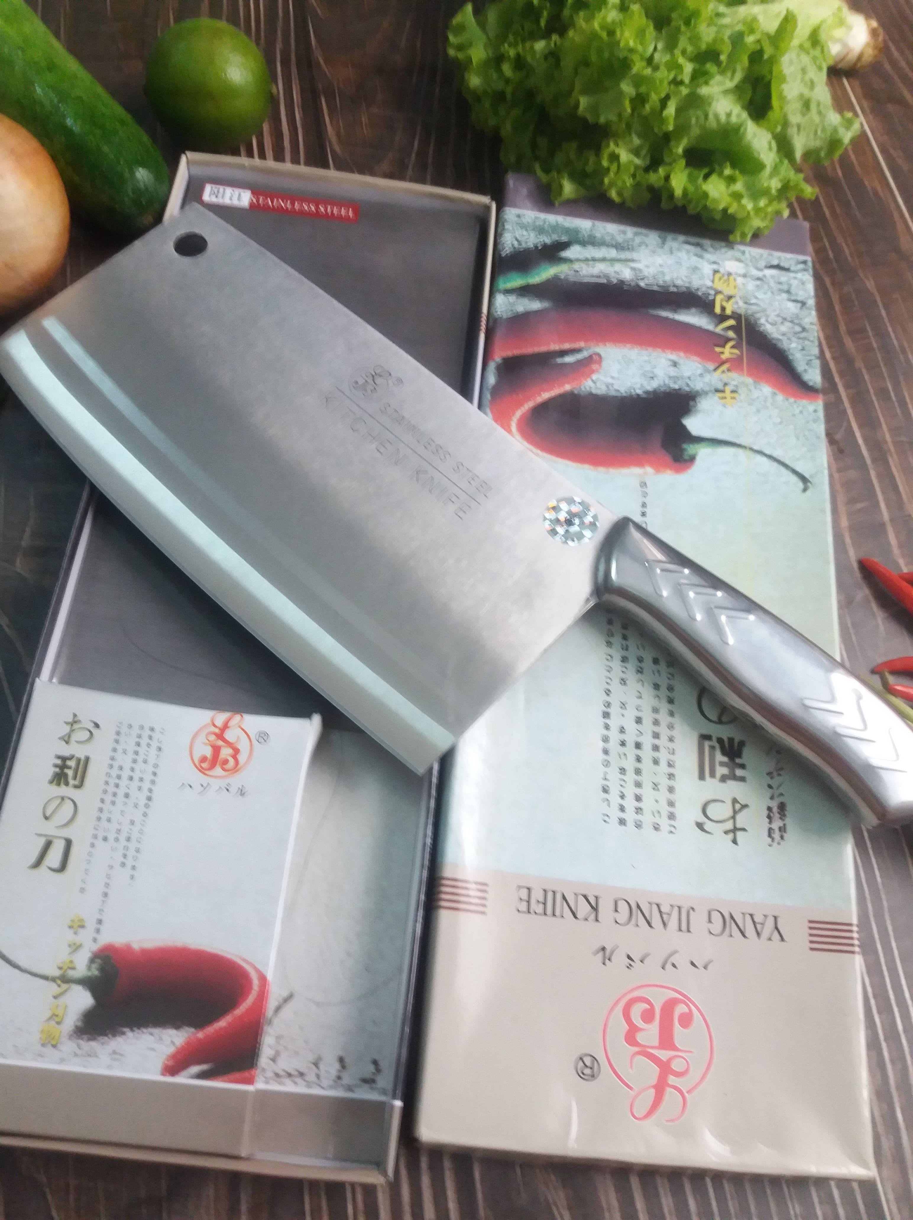 Dao chặt xương lớn cao cấp dao đúc liền inox cao cấp kichen knife