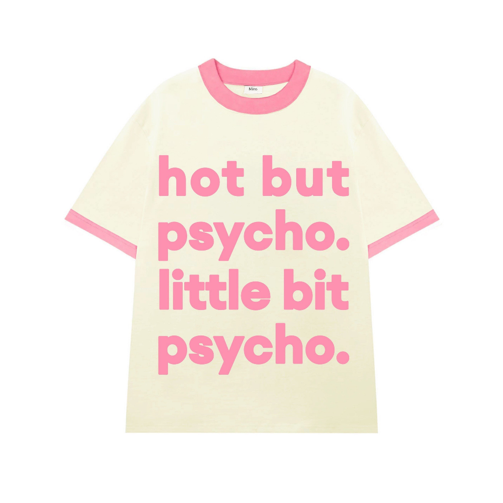 Áo Thun Oversize Girly Pink/Cream - Local Brand Revvour Cotton