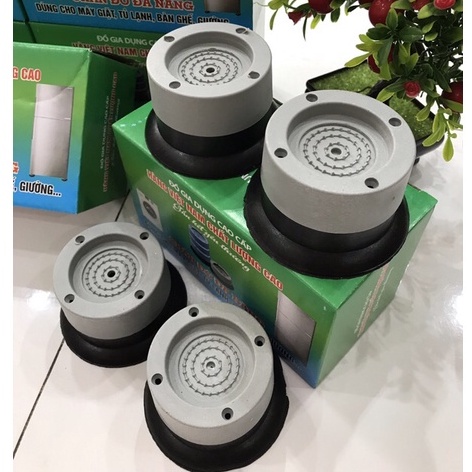 Bộ 4 Đế chân máy giặt chống rung, chống ồn- Đế chống rung máy giặt
