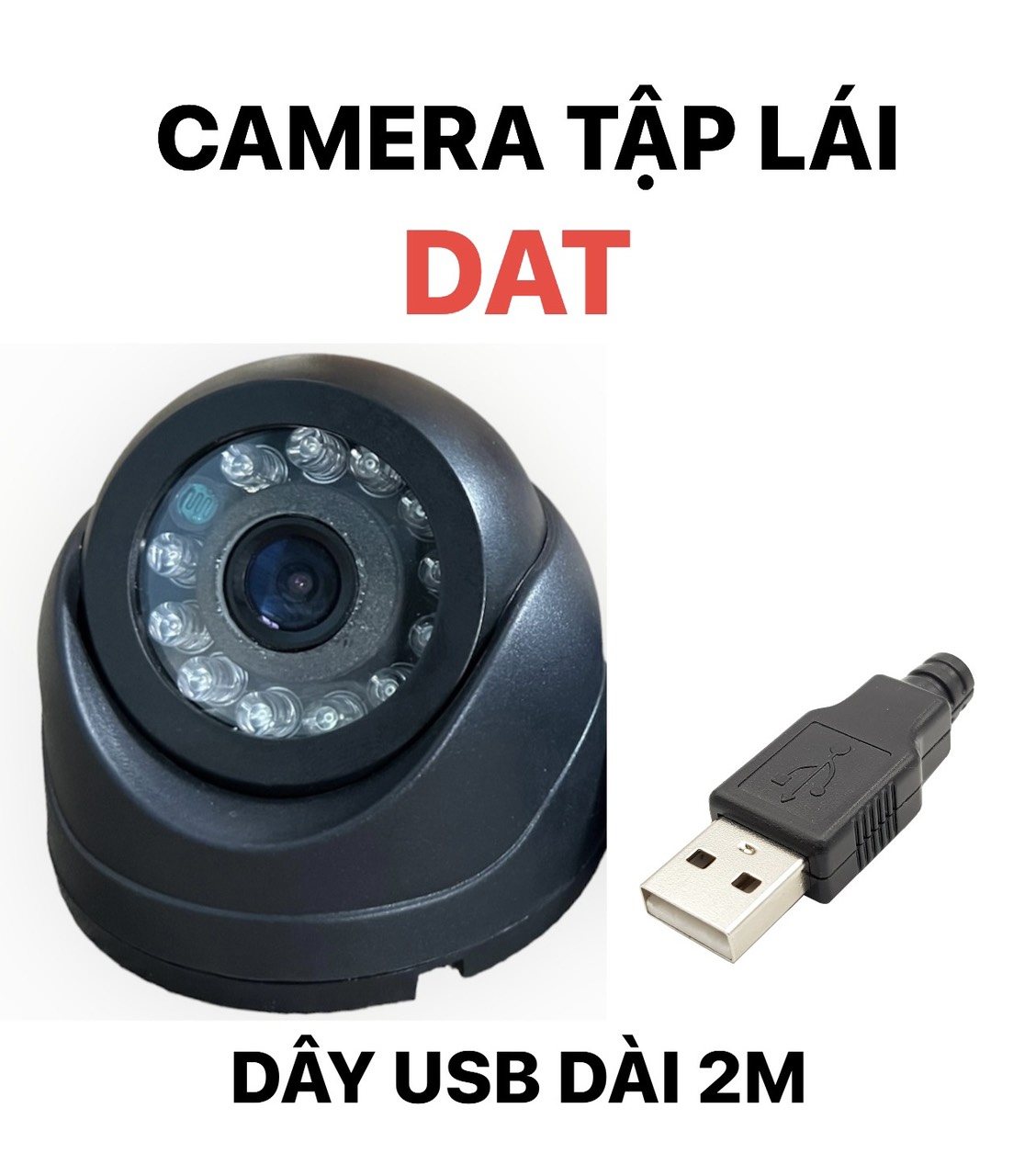 Camera cho xe tập lái dat, dạy lái xe, ghi hình học viên, đầu ba-smartdat, ecotek