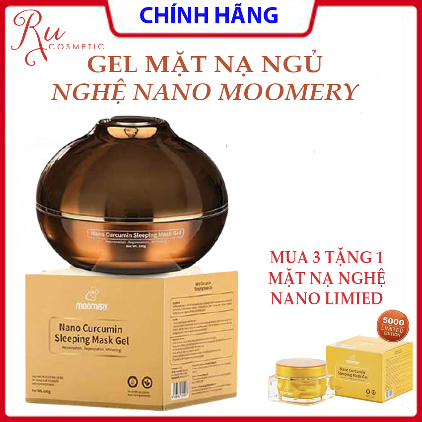 Gel Mặt Nạ Ngủ Nghệ Nano Moomery, mặt nạ ngủ Nhã Phương, gel mặt nạ nghệ 100% từ thiên nhiên, Mặt nạ dùng cho mẹ bầu, Mặt nạ dùng cho da nhạy cảm, Mặt nạ nghệ, Mặt nạ thiên nhiên