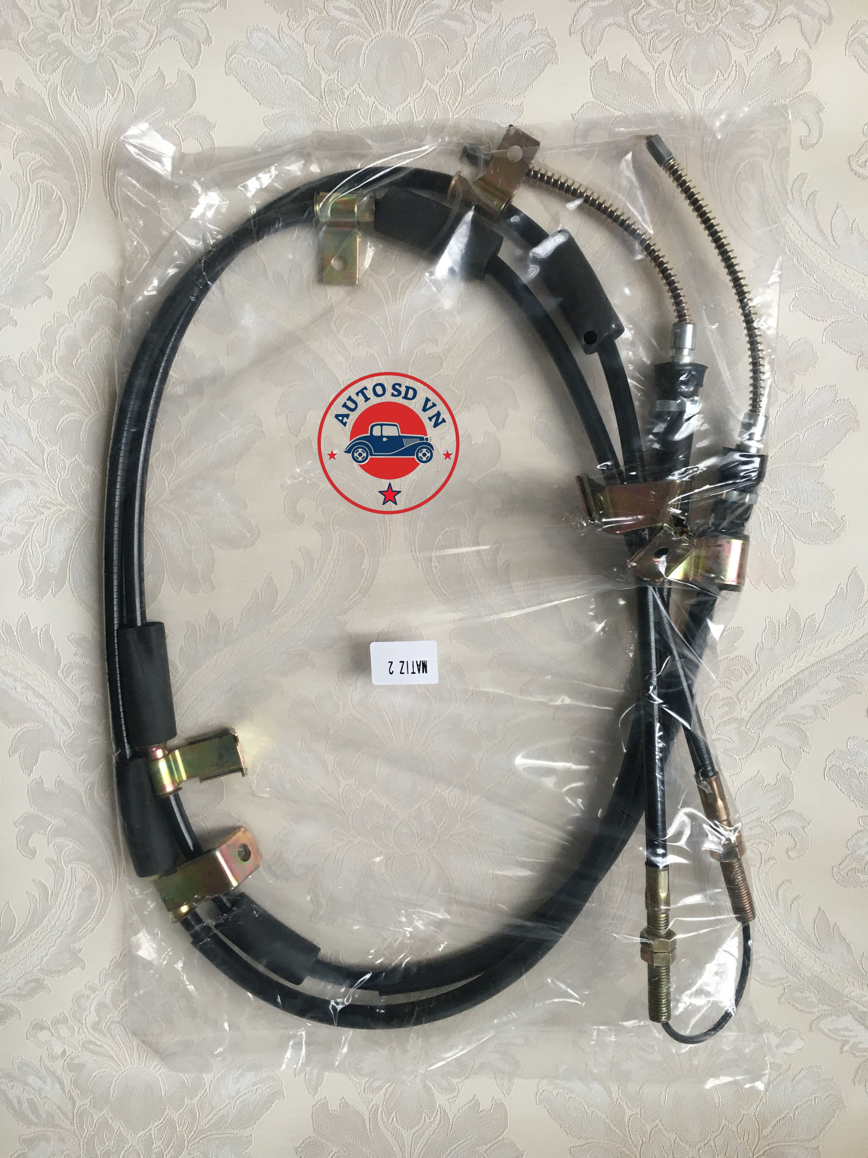 Cáp phanh tay matiz 2, matiz 3, spark m200, 96666925,96518596