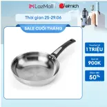(Chỉ 25-29.06)Chảo xào sâu lòng inox 304 trimax 3 lớp nguyên khối Elmich 2842 size  20cm, 26cm, 28cm