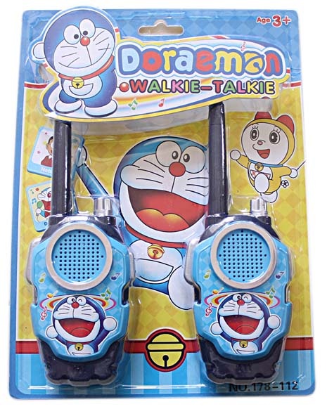 [XẢ KHO] Vỉ 2 bộ đàm hình Doremon cho bé yêu đồ chơi giải trí, Vỉ 2 bộ đàm hình Doremon 178 112 cho bé yêu đồ, Vỉ đồ chơi 2 bộ đàm cầm tay Doraemon