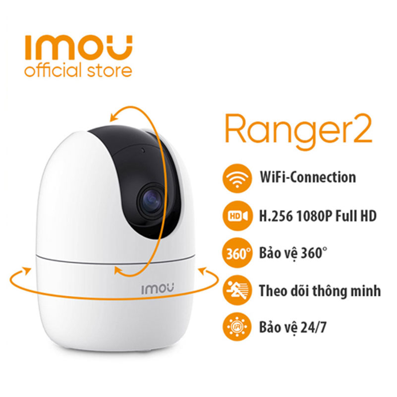 Camera imou wifi a22ep 2mp full hd 1080p quay 360, đàm thoại 2 chiều – chính hãng, nguyên seal