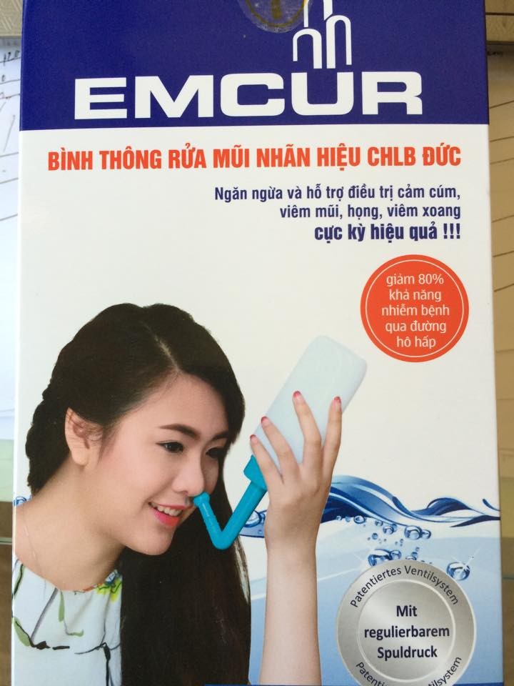 Bình rửa mũi cho trẻ em và người lớn Emcur - ĐỨC
