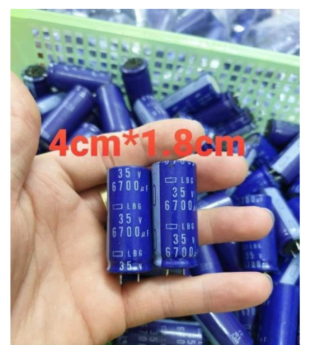 Combo 10 tụ 6700uf 35v lbg tháo máy