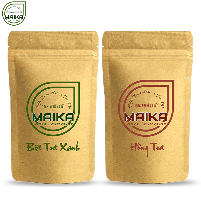 Combo Hồng Trà + Bột Trà Xanh -  Nguyên Chất 50g MK Farm  - Đắp mặt làm đẹp, nguyên liệu nấu trà sữa [ Đã được kiểm nghiệm y tế ]