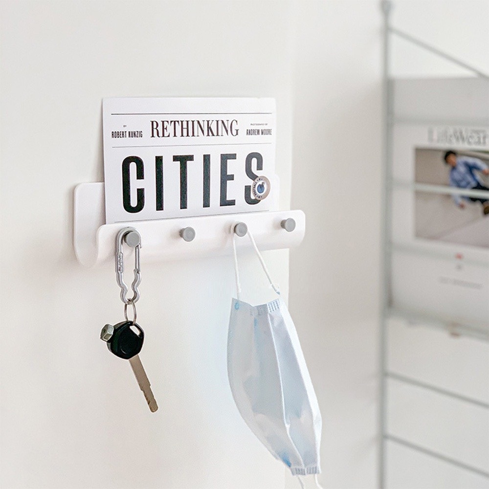 Kệ Dán Tường Để Đồ Tiện Dụng, Móc Treo Đồ, Chìa Khóa, Điện Thoại, Đồ Dùng Cá Nhân, Máng Để Đồ Đa Năng, Sử Dụng Miếng Dán 3M Siêu Dính. Phụ Kiện Home 4002