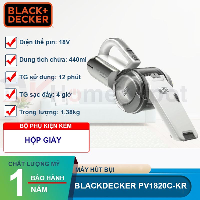 Máy hút bụi black&decker pv1820c-kr
