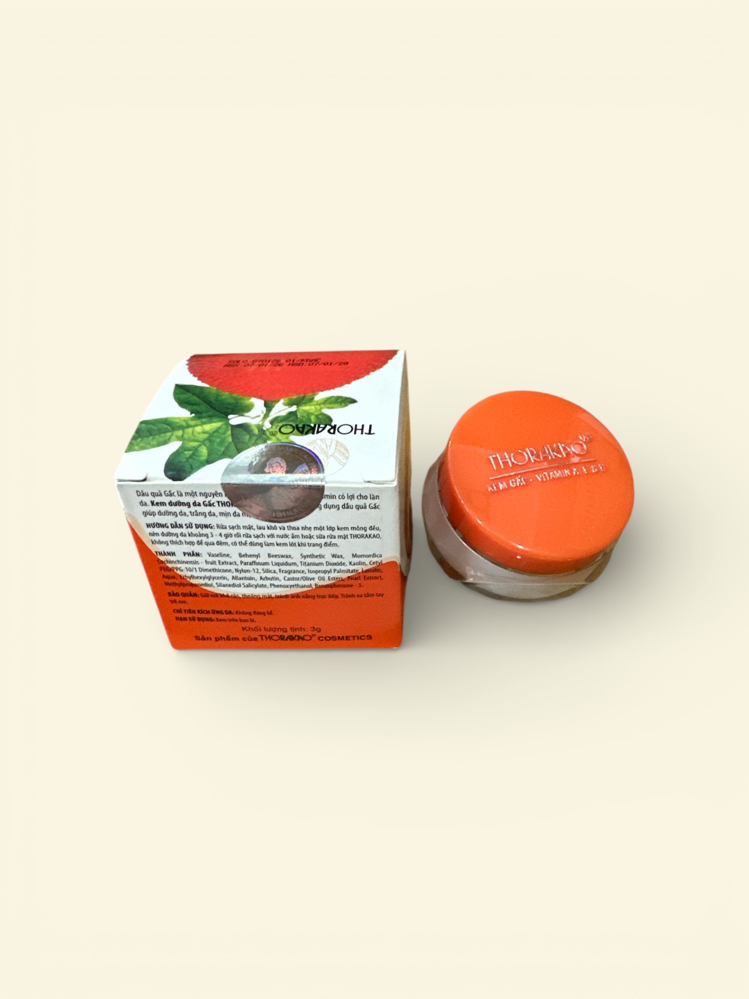 Gac Thorakao Skin Whitening Cream 3g Genuine