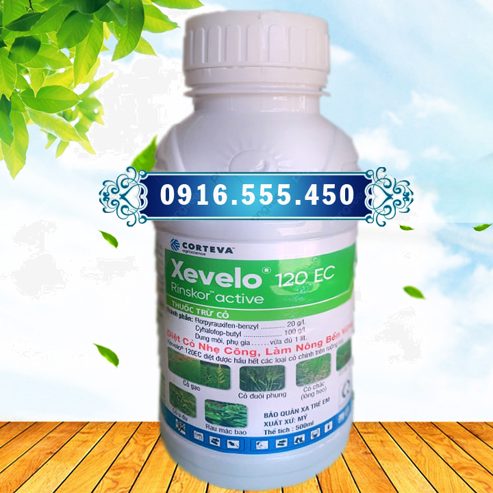 XEVELO 120EC 500ml thuốc trừ cỏ trên đồng ruộng