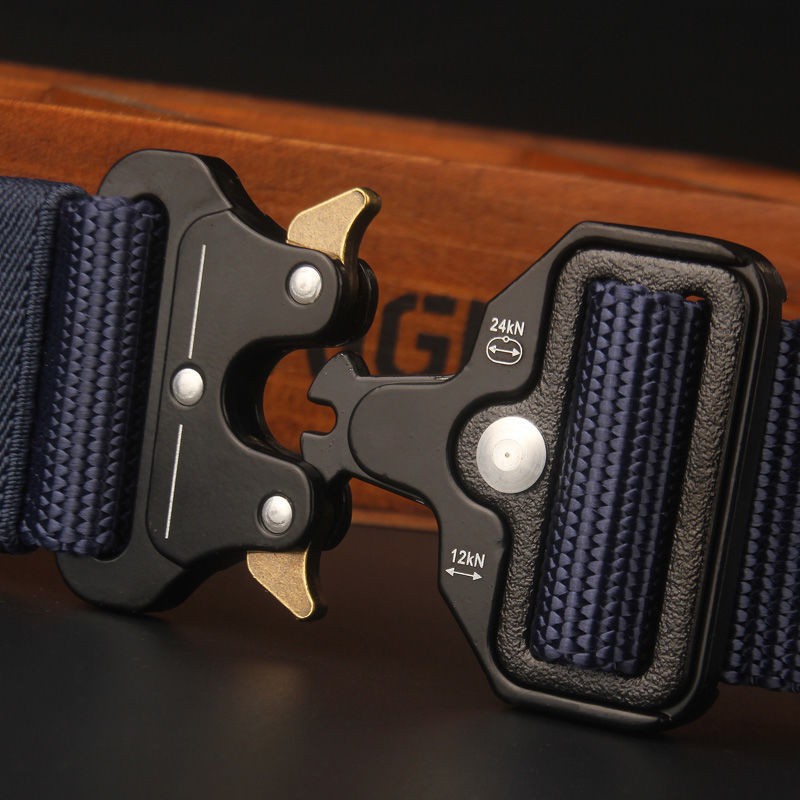 Thắt Lưng Dù Quân Đội F01 - Mặt Kim Loại Kích Thước 125Cm X 3.8Cm Chịu Lực 120kg - Thắt Lưng Vải Dù Quân Đội, Dây Lưng Dù Chắc Chắn Mặt Kim Loại Bền Đẹp KHoá Bấm Tiện Lợi , Phù Hợp Đi Dã Ngoại Chạy Bộ