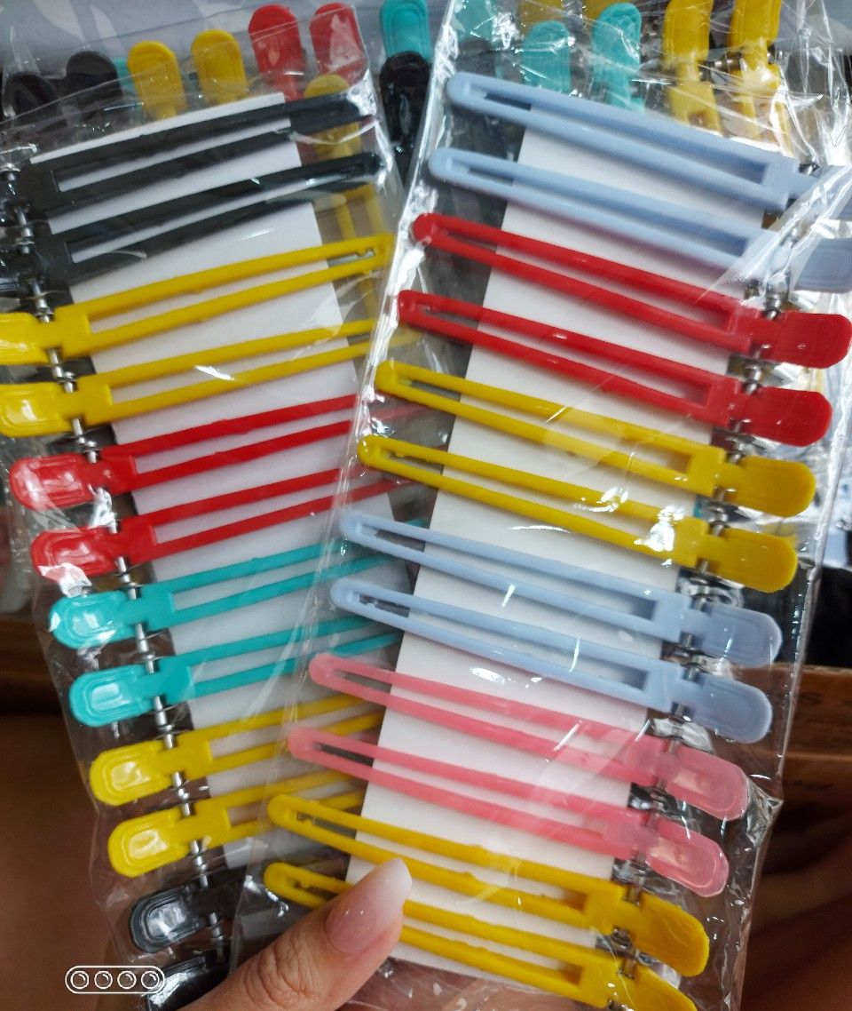 Set 12 cái kẹp tóc mỏ vịt dùng trong salon