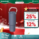 Bình giữ nhiệt City Drive 900ml Sunhouse KS-TU900CP - Inox 304 an toàn -  Giữ nhiệt 6-8h - Đế silicon chống trượt