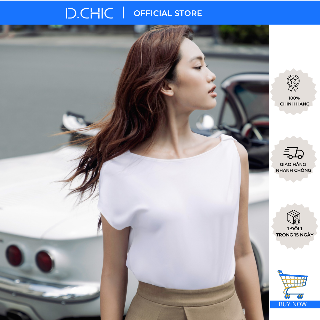 D.chic áo cổ thuyền vai xoắn ms: 1812022