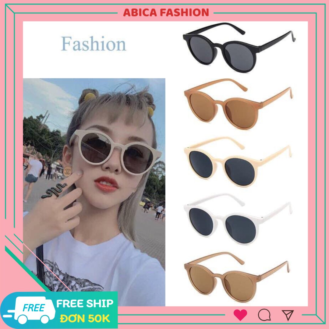 Kính mát thời trang nam nữ đẹp phong cách Hàn Quốc Hottrend chống tia UV cute Hottrend giá rẻ 001