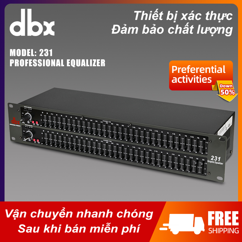 Dbx 231 bộ lọc tiếng equalizer cao cấp – trang bị 31 band cho 31 tần số,chức năng chống ù,cắt âm hơi bass trên micro.điều tiết âm thanh ổn định,không bị nén hoặc vỡ thanh