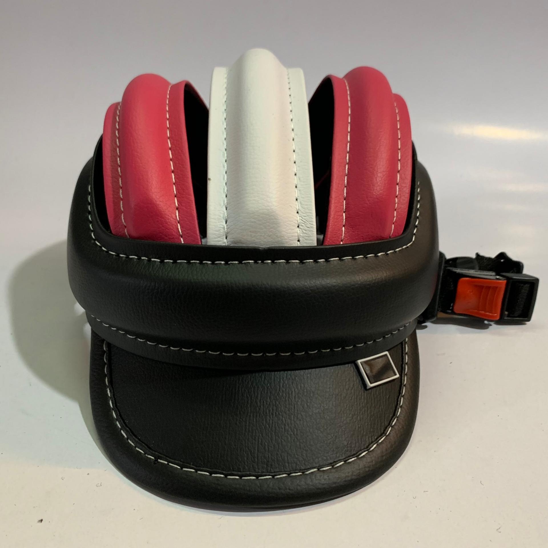 NÓN BẢO HIỂM 3 SỌC (ĐEN+HỒNG TRẮNG HỒNG)