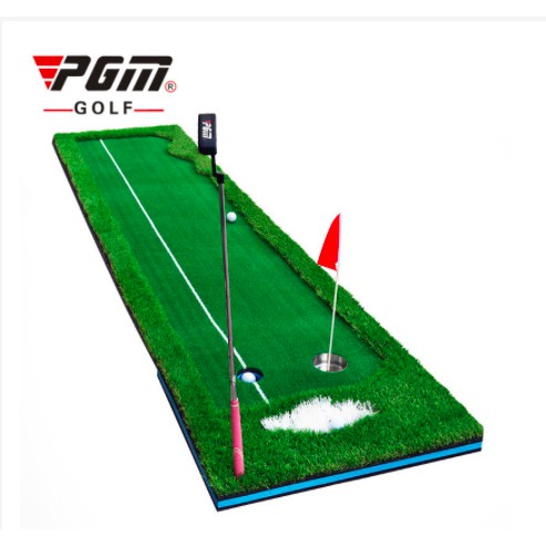 Thảm tập putting golf cao cấp - pgm golf green with white line - gl001