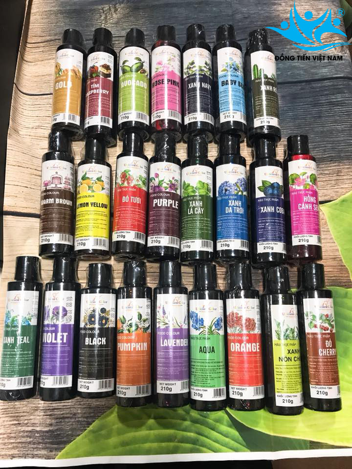 Bộ 24 màu UNICORN - Chuyên dụng trong bánh kem, bánh kẹo, món ăn, đồ uống... đạt đạt tiêu chuẩn ISO22000:2018