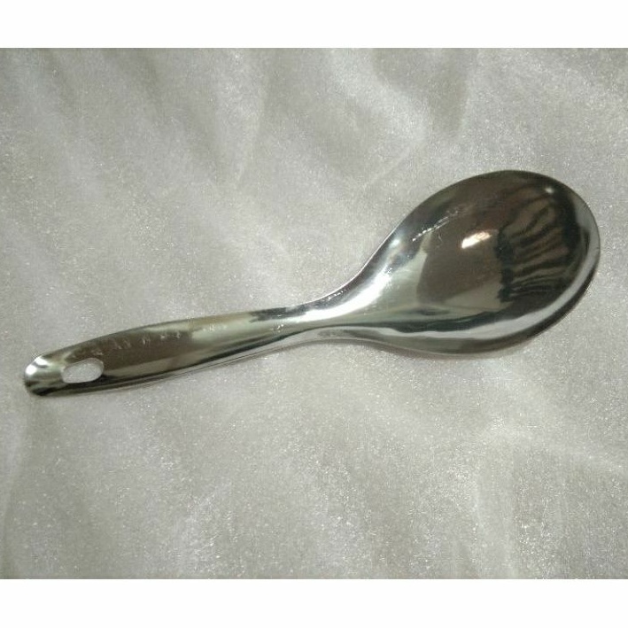 Muôi canh inox muỗng múc canh cầu vồng có lỗ treo bền đẹp