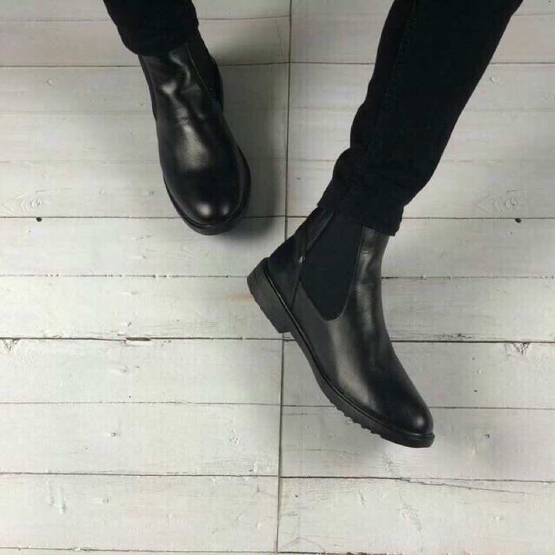 Boots nam da bóng cao cấp phong cách thời trang