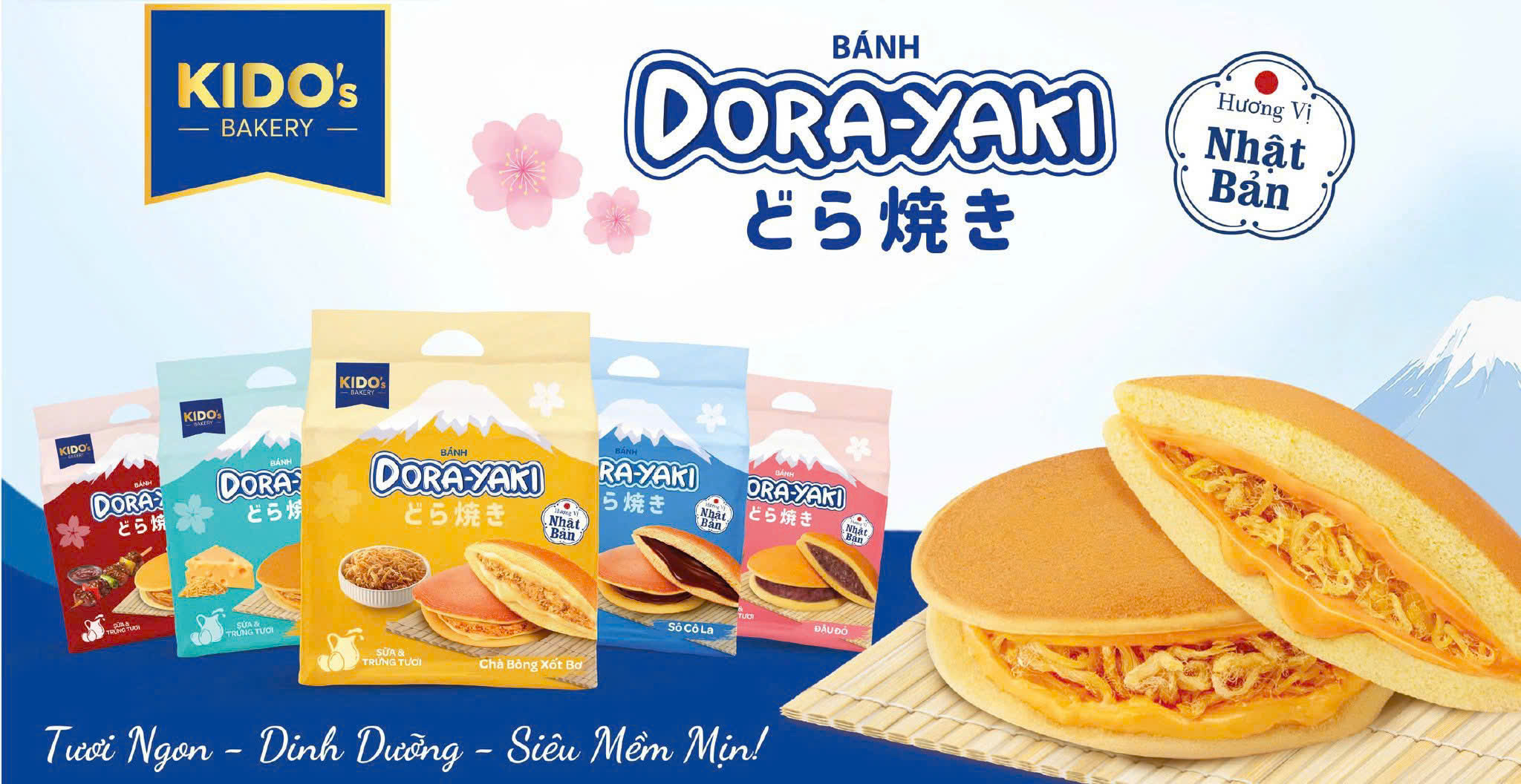 Bánh Dorayaki chà bông xốt BBQ và Phomai 150g