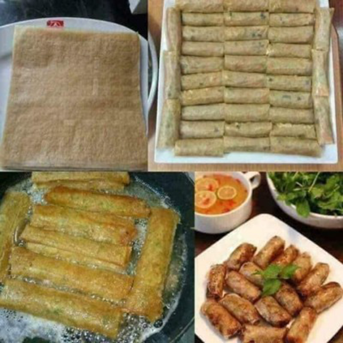 [100 Lá] Vỏ ram Hà Tĩnh hút chân không loại hảo hạng, dẻo mềm dễ gói rán giòn ráo mỡ.