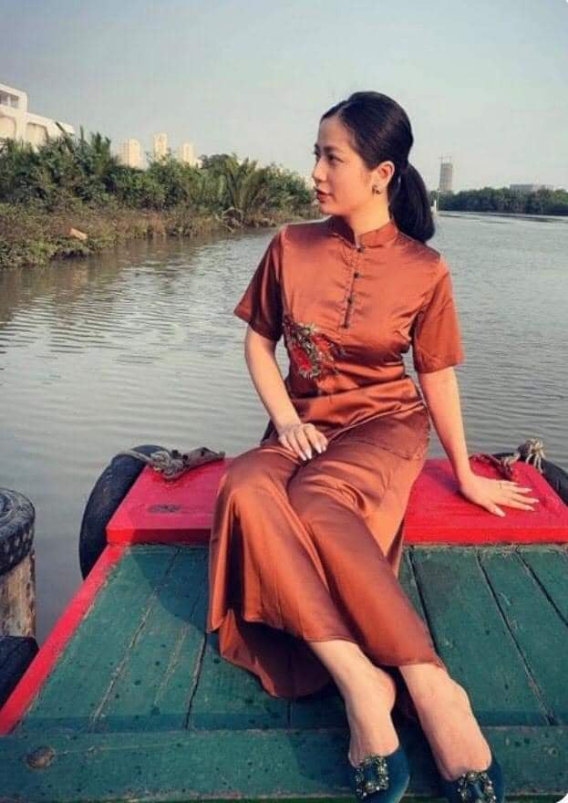 Đồ lam đi chùa vải lụa cao cấp l06