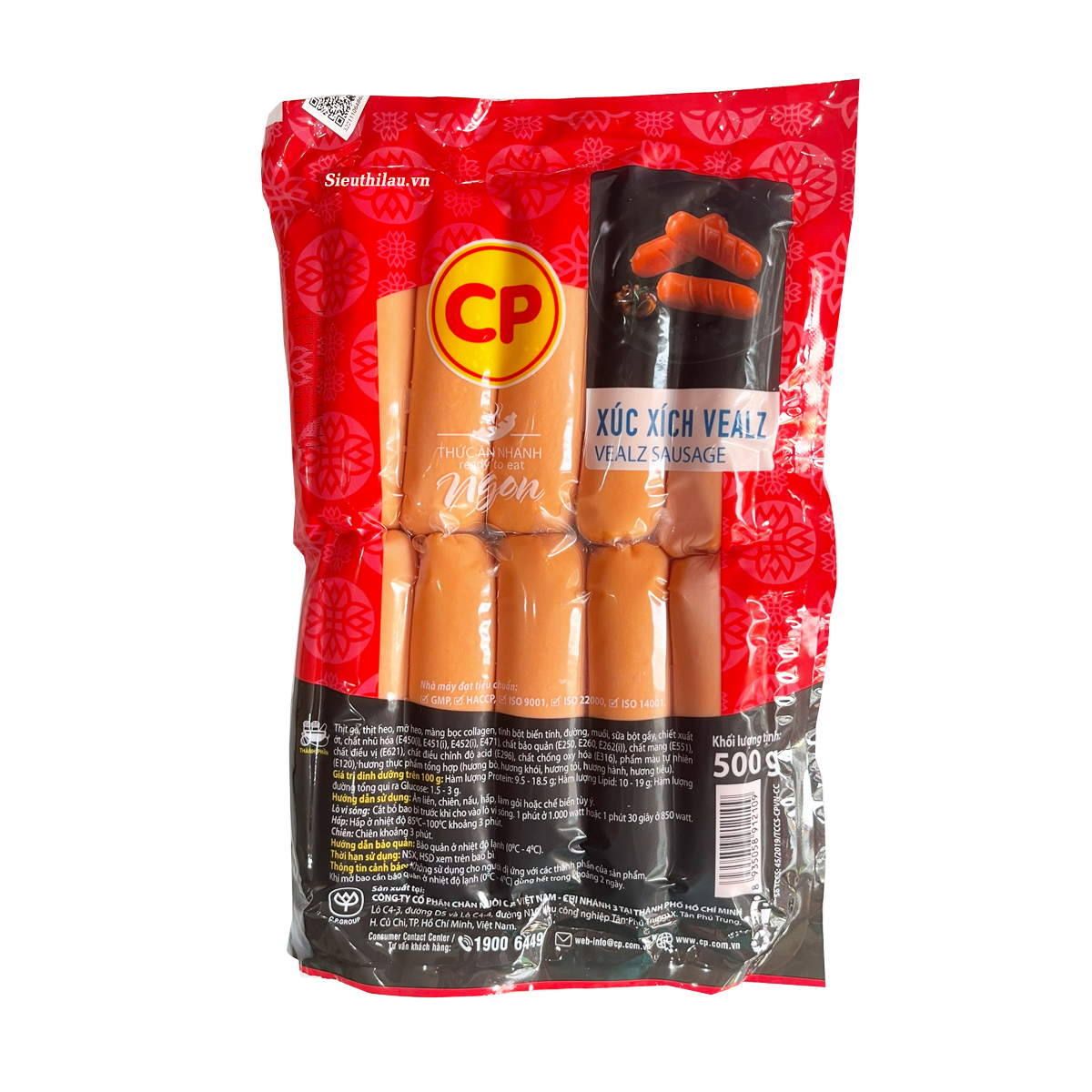 Xúc xích vealz cp 500g