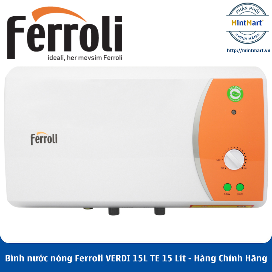 Bình nước nóng ferroli verdi 15l te 15 lít – hàng chính hãng