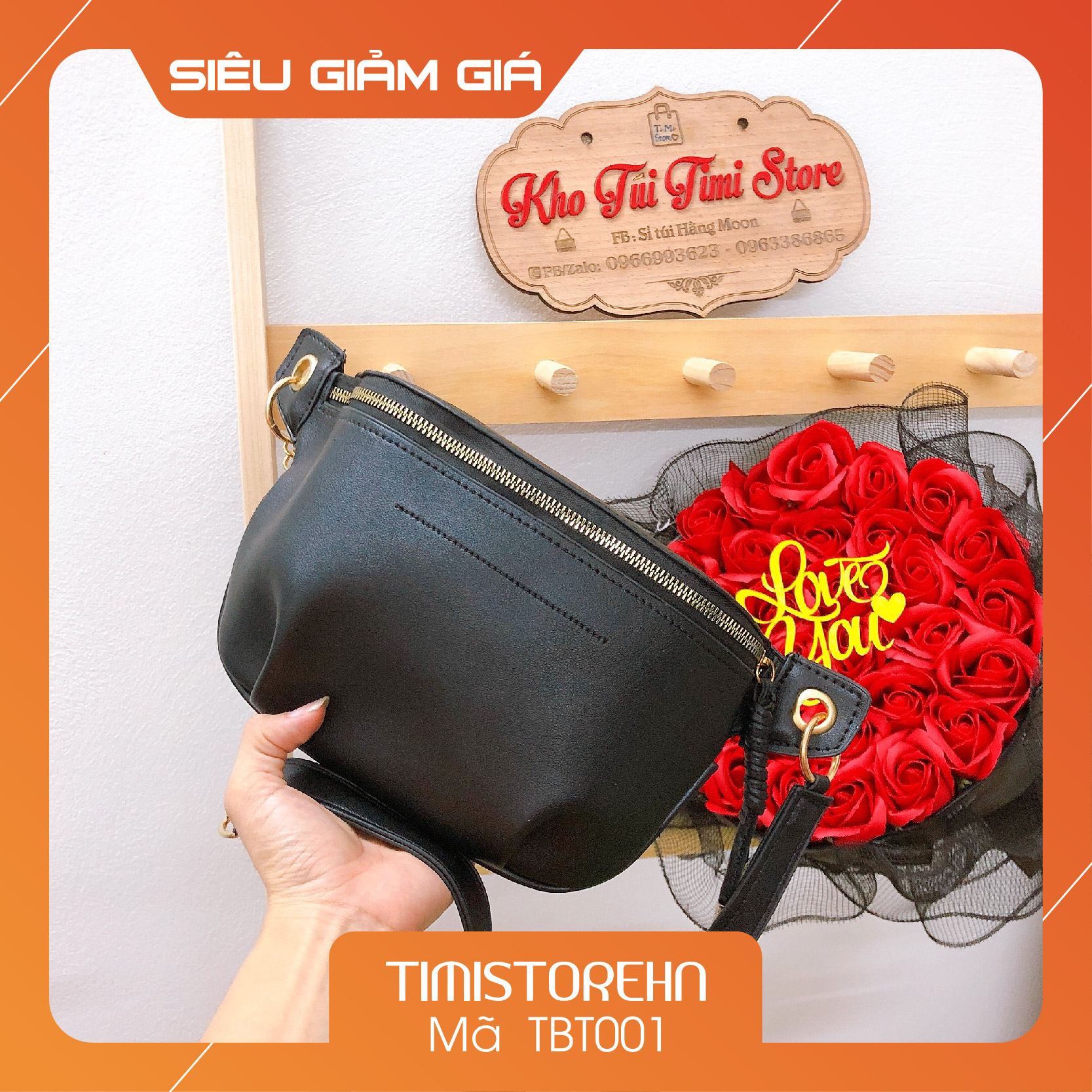 Túi bao tử nữ đeo chéo siêu yêu rẻ đẹp thời trang TIMISTORE OFFICIAL BT001