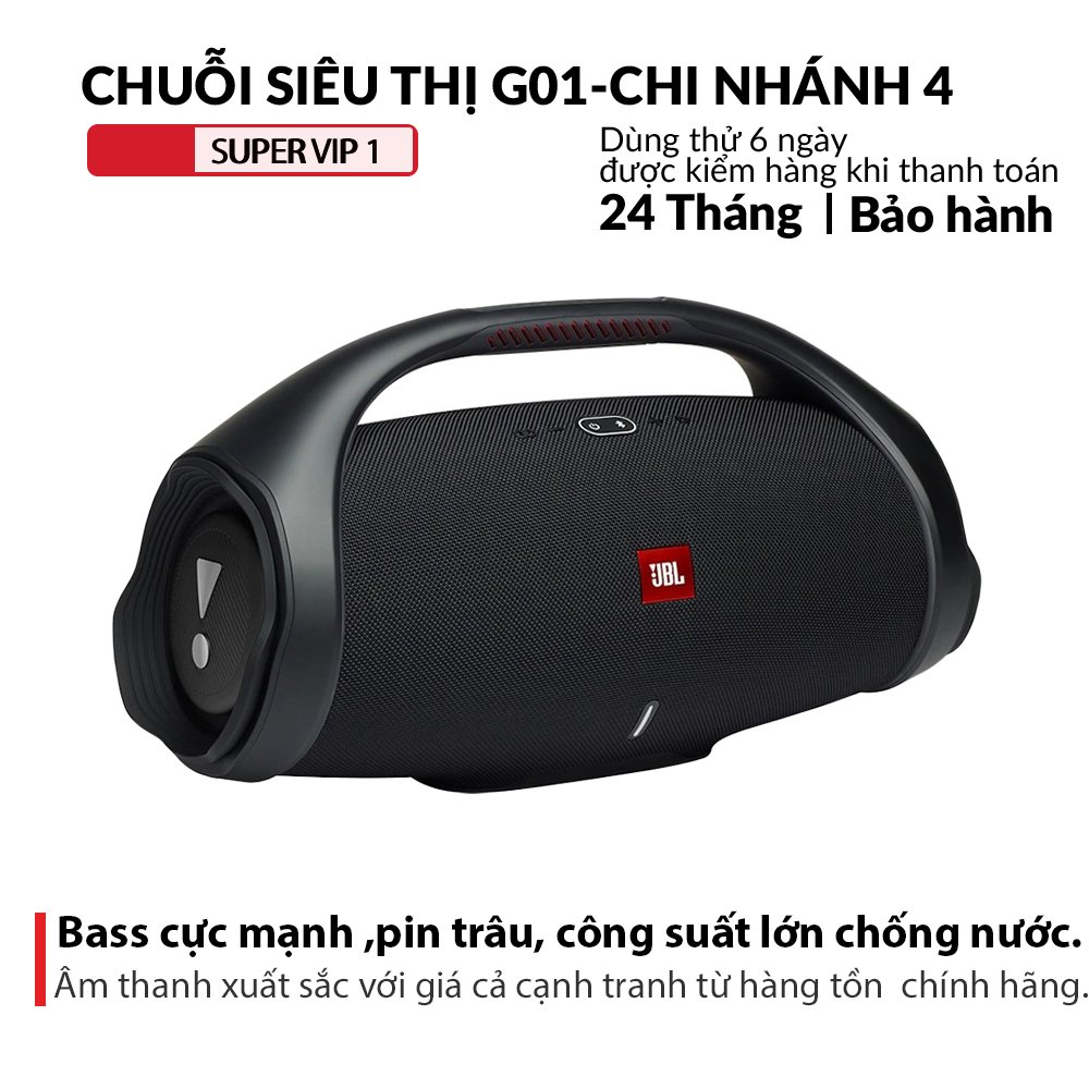 Loa Bluetooth BOOMBOX 2 B15, bass tốt khoẻ, pin lâu, có đèn led quai cầm tiện lợi - Version  2023 bảo hành 24 tháng
