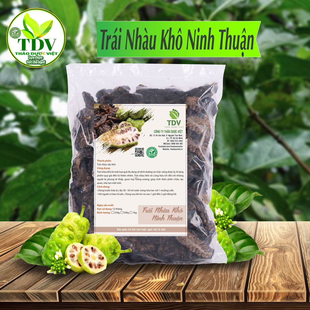 1kg trái nhàu nguyên chất Thảo Dược Việt 100% nguyên chất giúp hạ huyết áp
