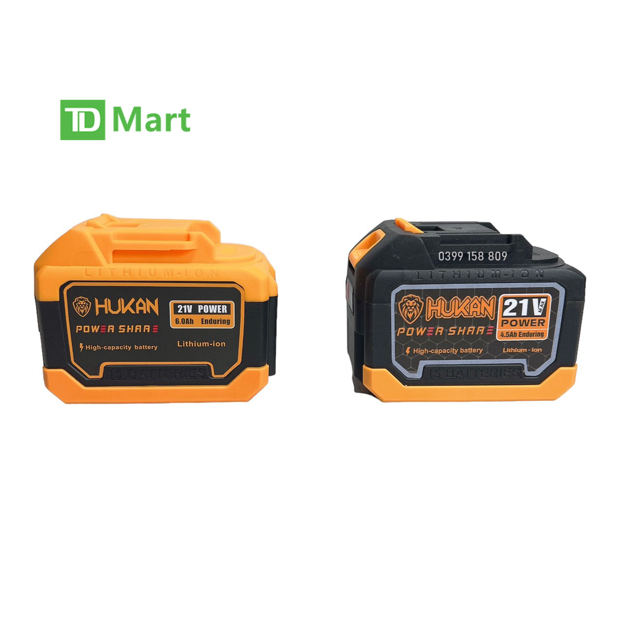 Pin 15cell hukan 21v chân pin phổ thông dung lượng cao