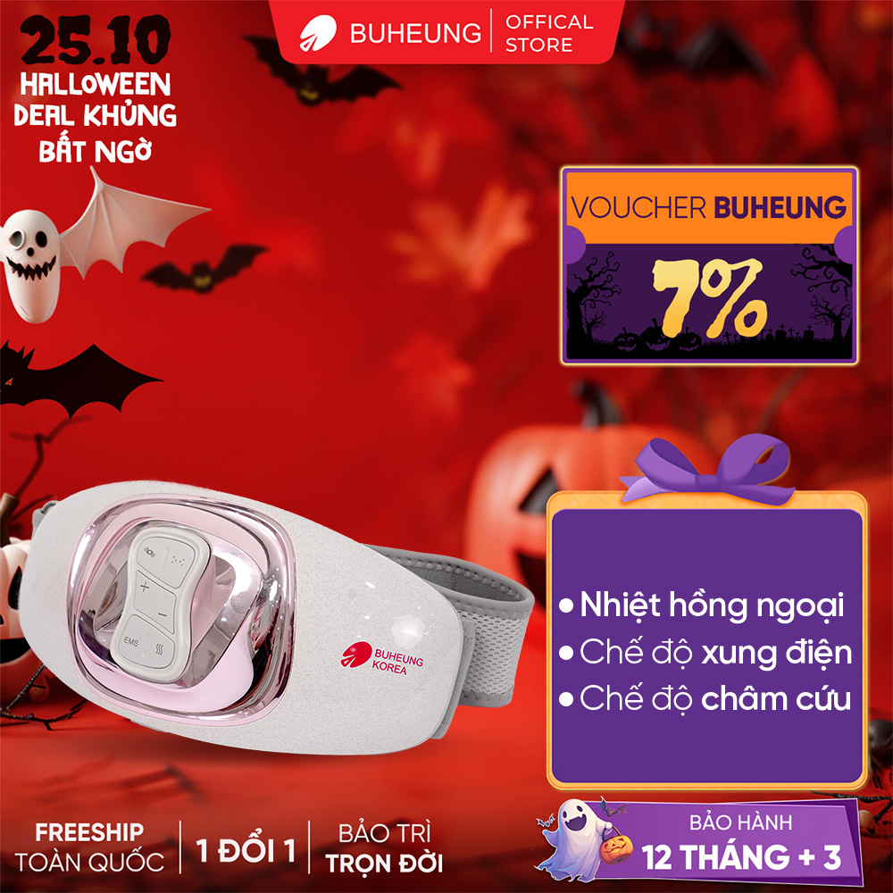 Đai massage bụng Buheung MK-340, bảo hành 12 tháng
