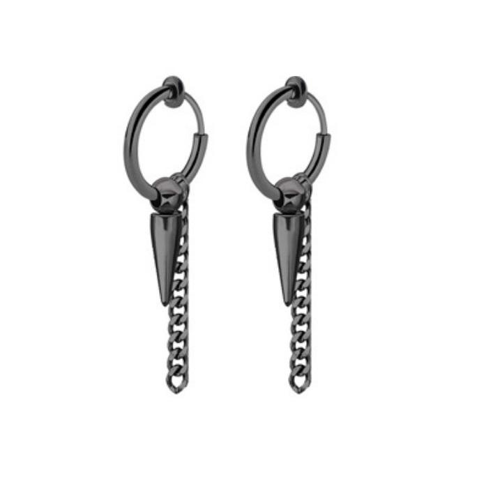 Bông Tai Nam Loại Kẹp Ko Cần Bấm Lỗ Tai Titan Cao Cấp TT 1867 - 1 cặp