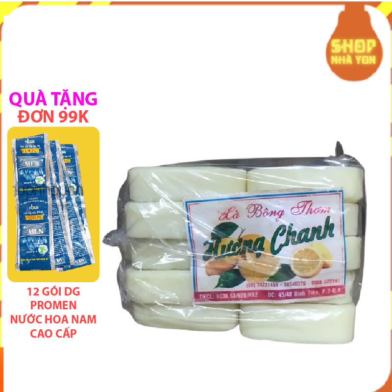 Xà bông chanh 1 bịt 10 cục