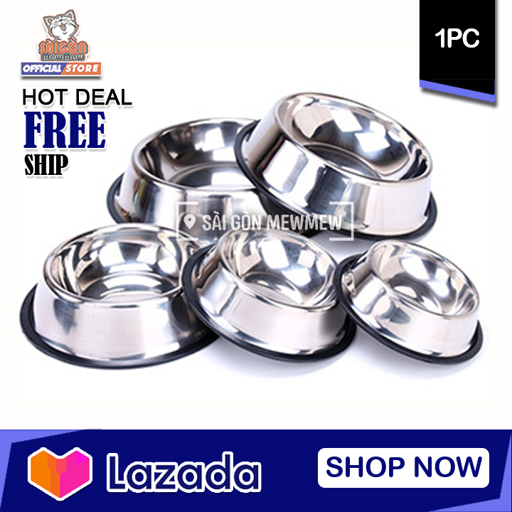 Bát ăn INOX nhỏ cho thú cưng