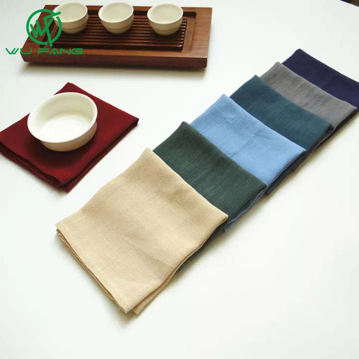 WU FANG 1Pcs Cotton Linen Khăn Lót Bàn Ăn Khăn Trà Phương Tây Ăn Tối Khăn Lau Tay Nhà Khăn Lau Nước Tốt Hấp Thụ Khăn Rửa Chén Trong Phòng Bếp 30X40CM Ready Stock Ready Stock Ready Stock Ready Stock