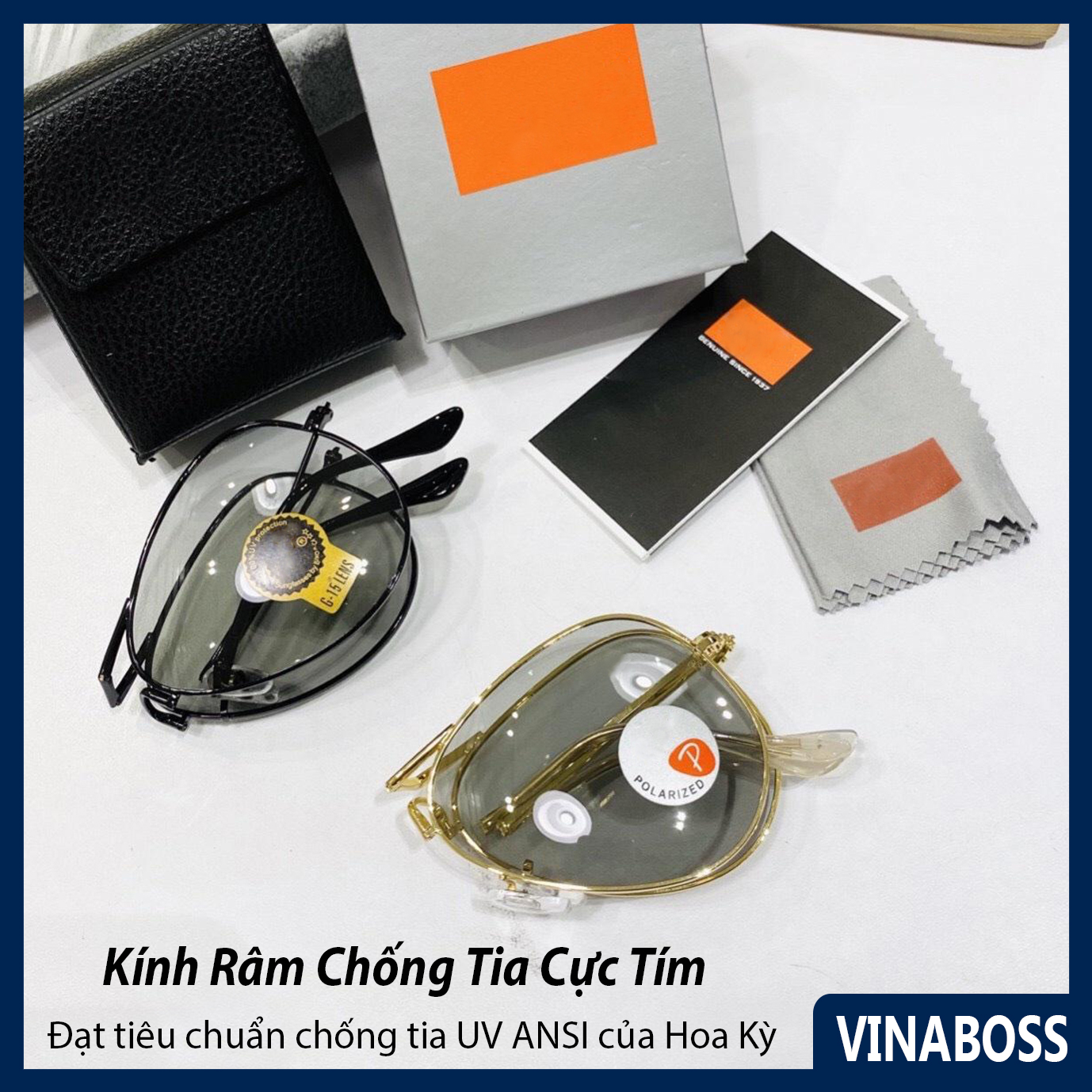 [TẶNG KÈM HỘP FULLBOX] Mắt kính nam đổi màu dùng cả ngày và đêm VNRBGAP tròng đổi màu theo nhiệt độ. Gọng kính gấp gọn tiện lợi - Bảo hành 12 tháng 1 đổi 1