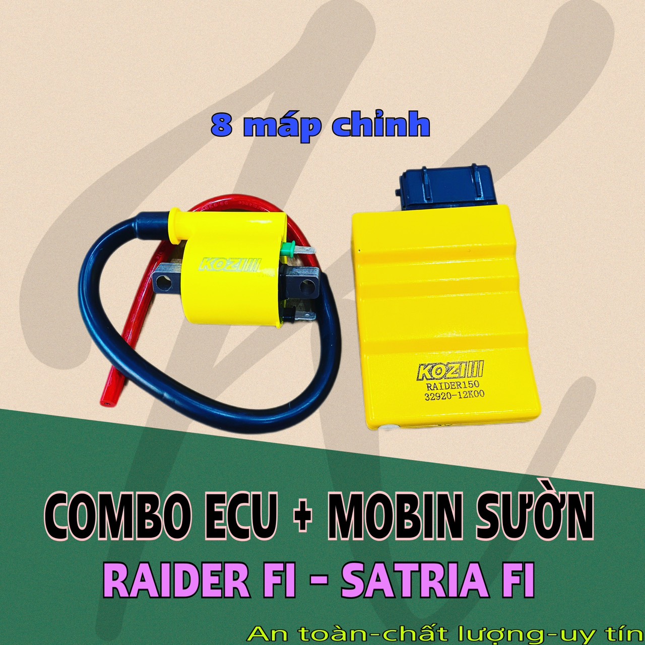 Ic + mobin raider fi - satria fi kozi 8 máp chỉnh chính hãng